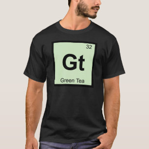 Camiseta Gt - Símbolo da Tabela Periódica da Química do Chá