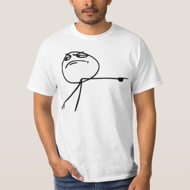 Camiseta GTFO saem da cara Meme cómico da raiva da cara (Frente)