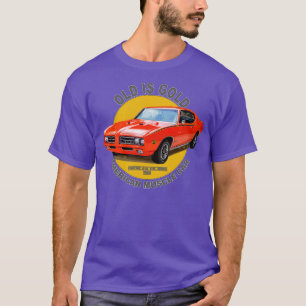 Camiseta GTO O juiz americano Muscle 60s 70s é Dourado