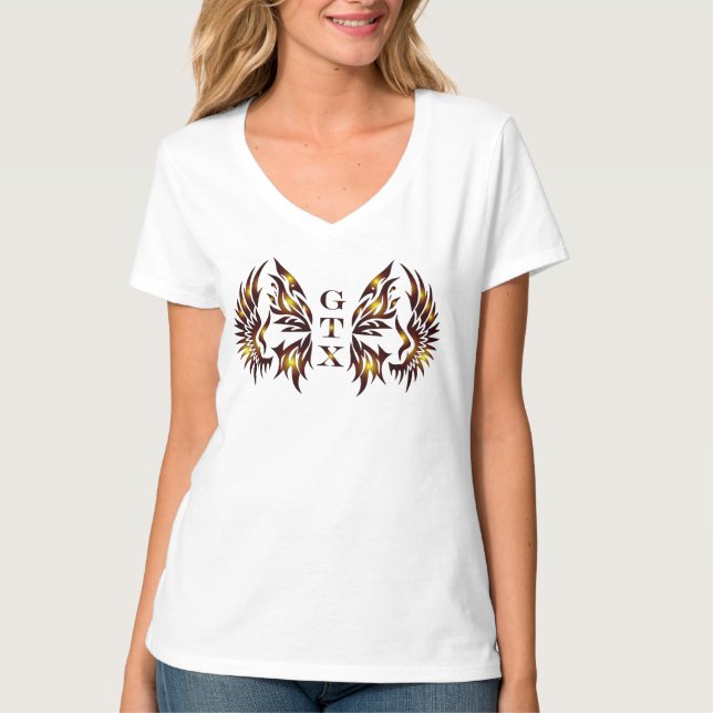 Camiseta GTX Mulheres V-Neck (Frente)