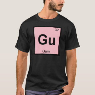 Camiseta Gu - Símbolo de Mesa periódica de química de pa