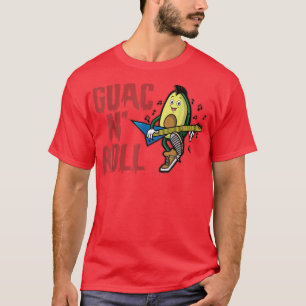 Camiseta Guac N Roll, Santa Guacamole, Engraçado Avocado Pa