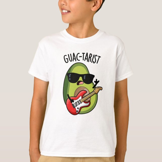 Camiseta Guac-tarist Funny Avocado Pun (Frente)