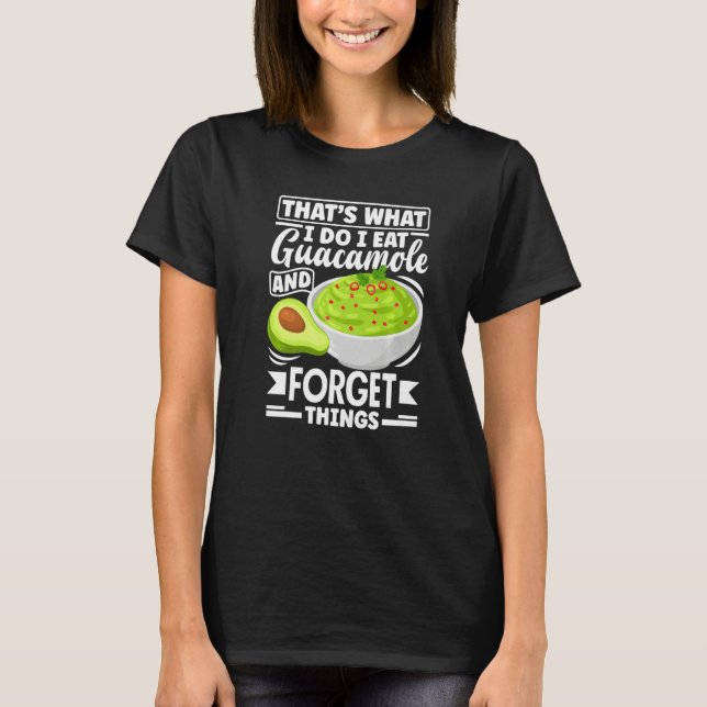 Camiseta Guacamole Abacate Comida Vegana Guac (Frente)