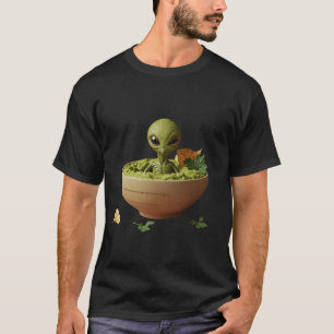 Camiseta Guacamole Alien – Arte Divertida de Molho de Abaca