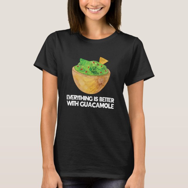 Camiseta Guacamole Avocado Mayo Comida Vegan Limões Guac (Frente)