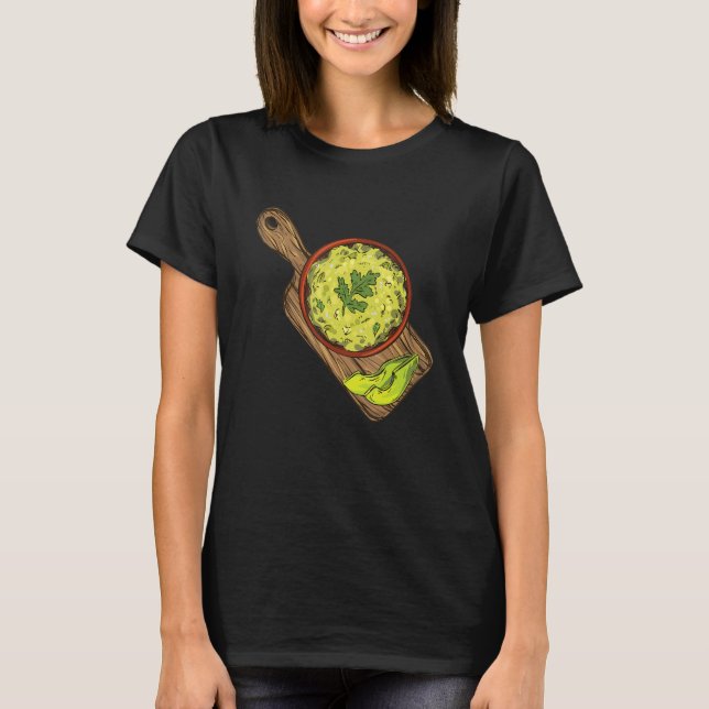 Camiseta Guacamole Avocado Mayo Comida Vegan Limões Guac 12 (Frente)