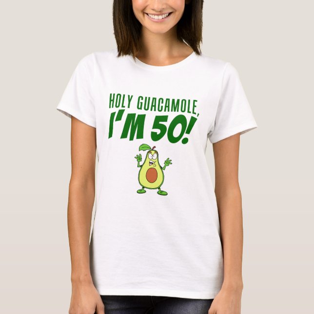 Camiseta Guacamole santamente eu sou abacate de 50 desenhos (Frente)
