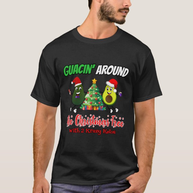 Camiseta Guacin' Em Torno Da Árvore De Natal Com 2 Kk (Frente)