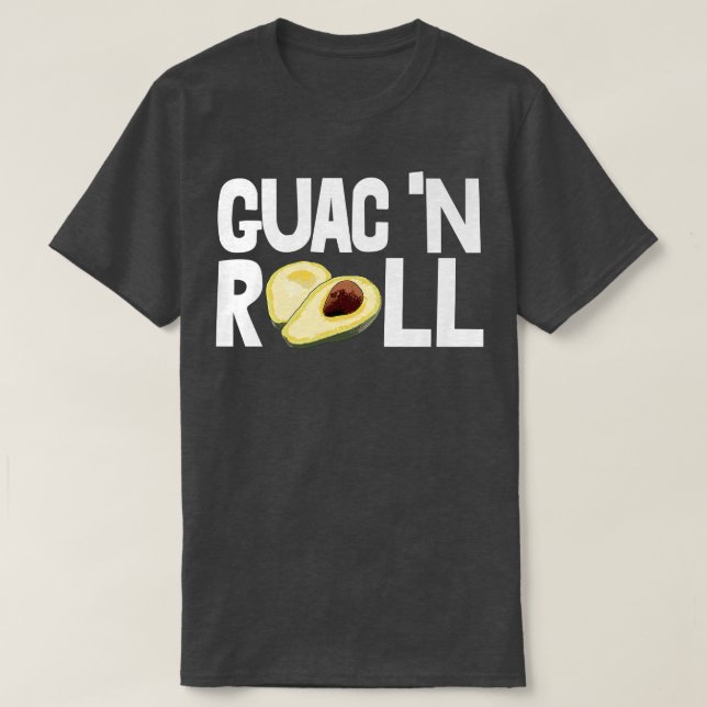 Camiseta Guacn Roll Avocado Avocado Frutas Mulheres (Frente do Design)