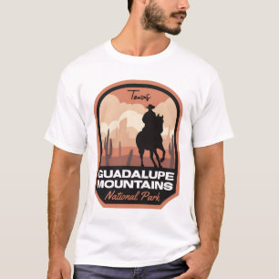 Camiseta Guadalupe monta Parque Nacional Deserto Cowboy