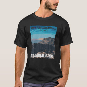 Camiseta Guadalupe Montanhas Parque Nacional do Texas Poste
