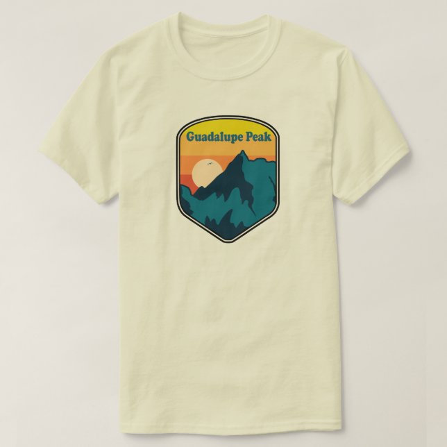 Camiseta Guadalupe Pico Texas Sunrise (Frente do Design)