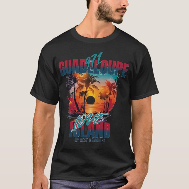 Camiseta Guadeloupe 971: Amour  (Frente)