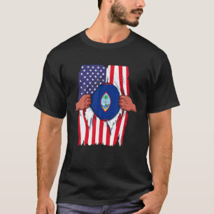 Camiseta Guam Flag Blod Dentro Me Home Prid Guamanian Ame