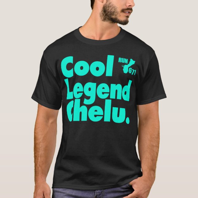 Camiseta GUAM FUNCIONA 671 a legenda legal Chelu (Frente)
