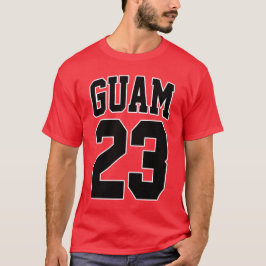Camiseta GUAM FUNCIONA a estrela mundial 23 do basquetebol