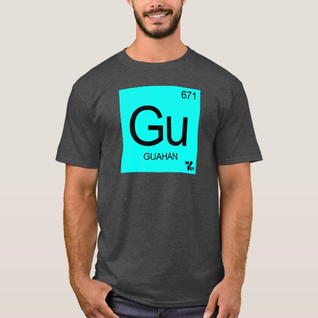 Camiseta GUAM FUNCIONA o elemento raro da ilha 671 (Frente)