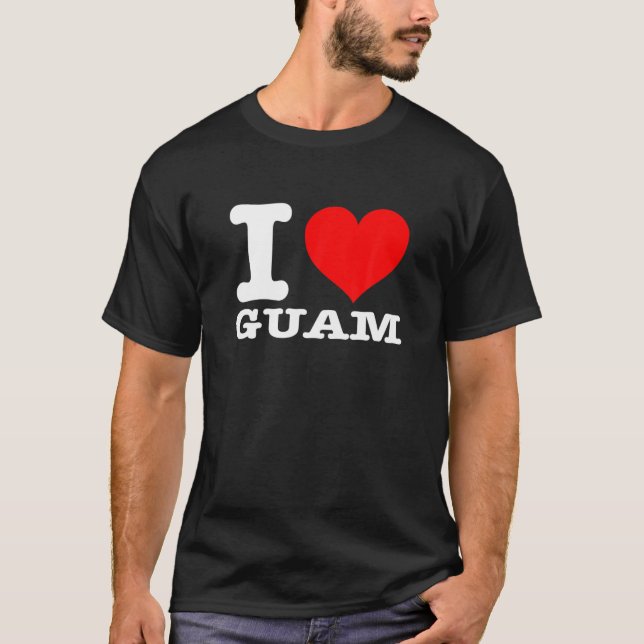 Camiseta Guam - I Heart Guam - I Love Guam (Frente)