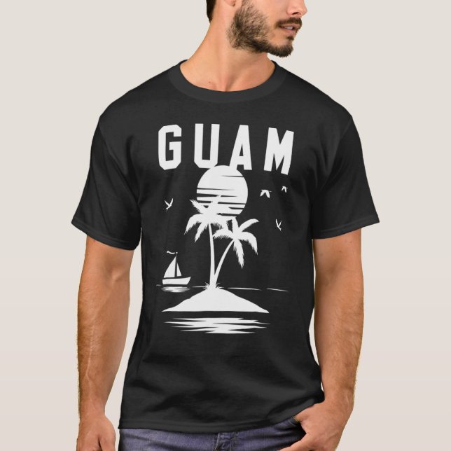 Camiseta Guam Seal Black N White (Frente)