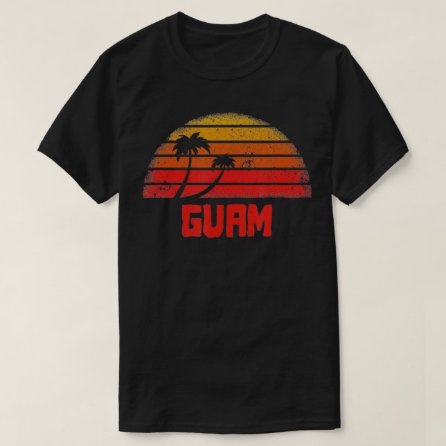 Camiseta Guam Vintage Retro 70s (Frente do Design)