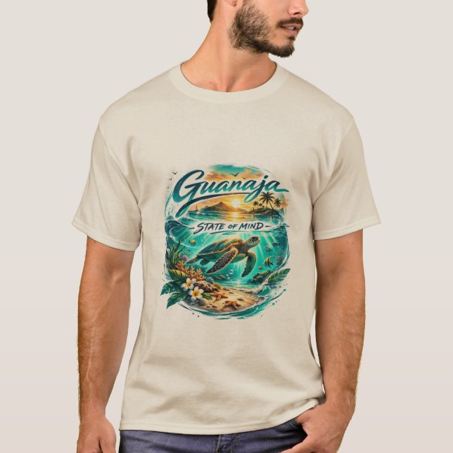 Camiseta Guanaja State of Mind Island Turtle T-Shirt (Frente)