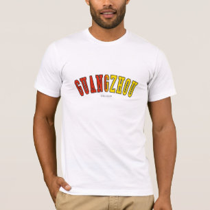 Camiseta Guangzhou em cores da bandeira nacional de China