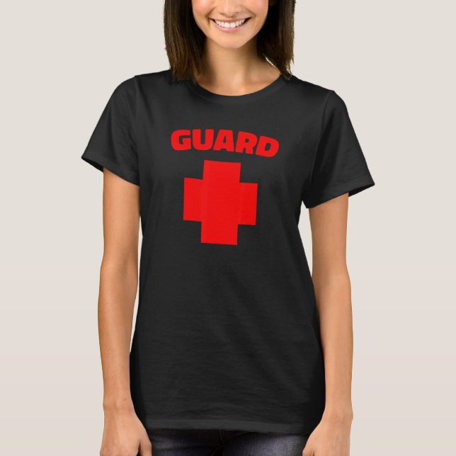 Camiseta Guard Costume Lifeguarding Uniform Guard Worker Un (Frente)