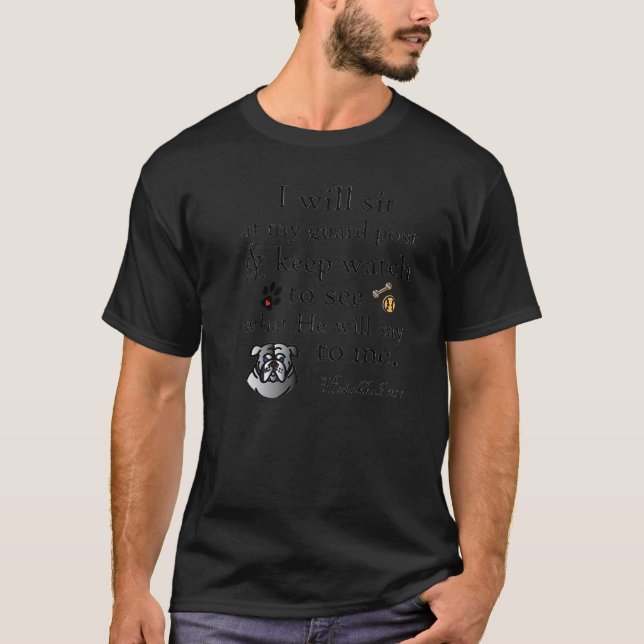 Camiseta Guarda Cachorro Manter Vigia (Frente)