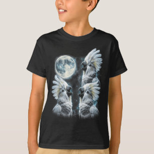 Camiseta Guarda-chuva Atoo Uivando à Lua Retro 90s Papagaio