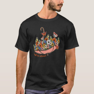 Camiseta Guarda-Chuva Borboleta de Volta à Escola Com Flore