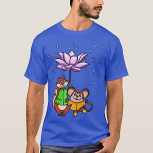 Camiseta Guarda-chuva da Flor do Lotus