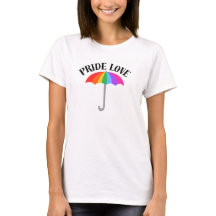 Camiseta Guarda-chuva do Orgulho Amor