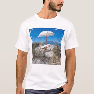 Camiseta Guarda-Chuva E Cadeira Na Praia