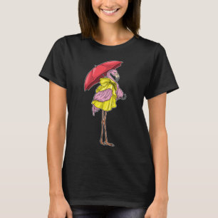 Camiseta Guarda-chuva Flamingo