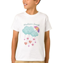 Guarda-chuvas Coloridos com Nuvens Bonitas