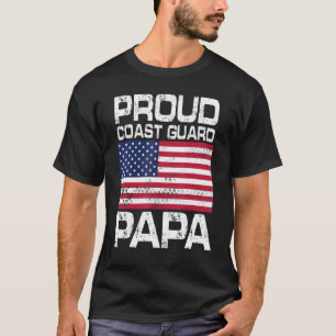 Camiseta Guarda Costeira Americana Papa Vovô Veteran Tão