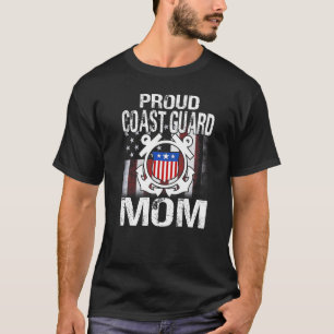 Camiseta Guarda Costeira Orgulhosa Mãe Tee U S S Guarda Vet