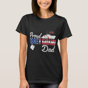Camiseta Guarda Costeira Orgulhosa Pai Americano Correspond