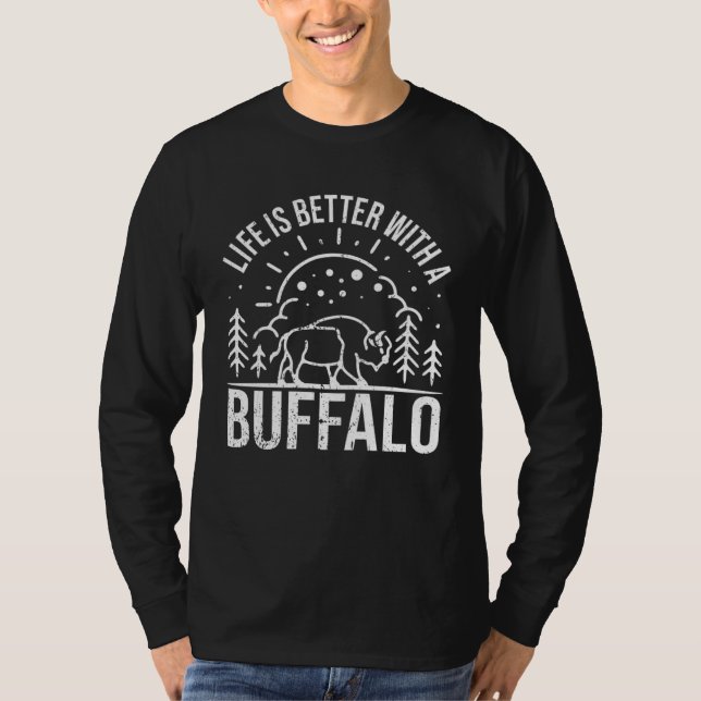 Camiseta Guarda de Bisonte de Búfalo  I Búfalo (Frente)