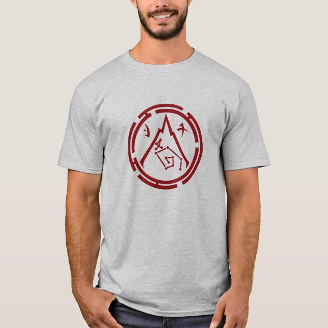 Camiseta Guarda de escarlate [Emblema vermelho] T-Shirt (Frente)