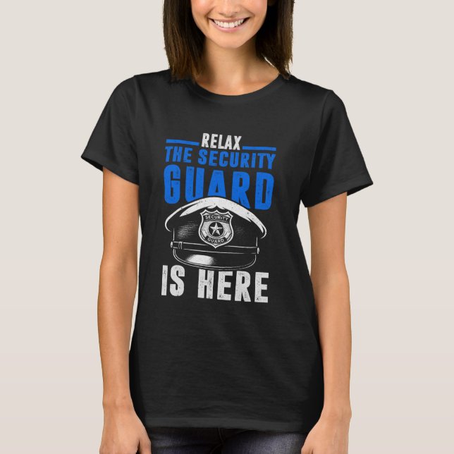 Camiseta Guarda de Segurança Engraçado (Frente)