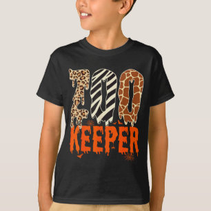 Camiseta Guarda do Zoológico Fantasia Divertida de Hallowee