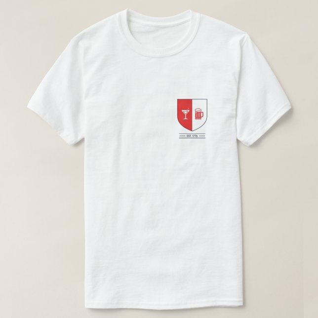 Camiseta Guarda-escudo minimalista (Frente do Design)