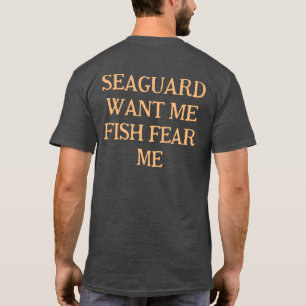 Camiseta Guarda Marinha Quer Me Peixe Me Tem Medo