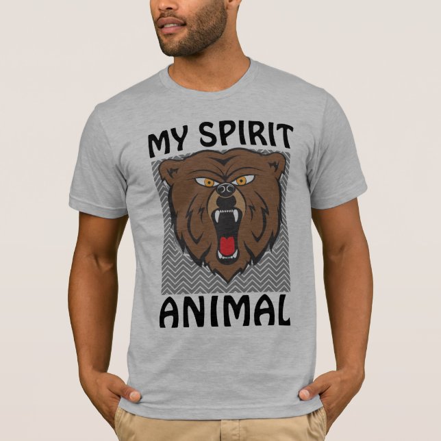 Camiseta GUARDA-ME COM AS MINHAS T-Shirts ANIMAIS ESPIRITUO (Frente)