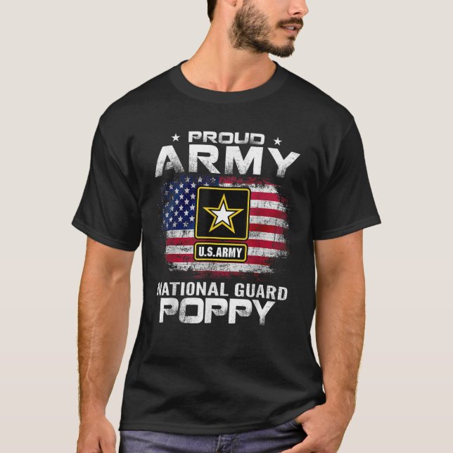 Camiseta Guarda Nacional do Exército Orgânico com Bandeira  (Frente)