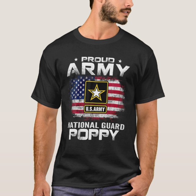 Camiseta Guarda Nacional do Exército Orgânico com Bandeira  (Frente)