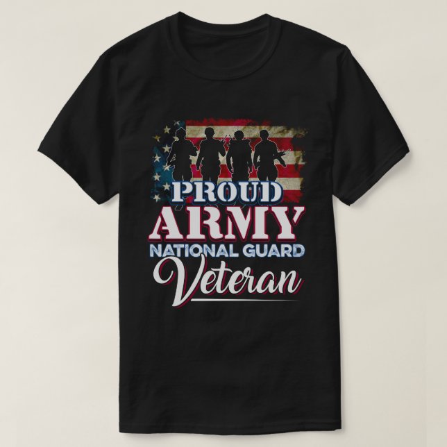 Camiseta Guarda Nacional Veterano Orgulho do Exército Nacio (Frente do Design)
