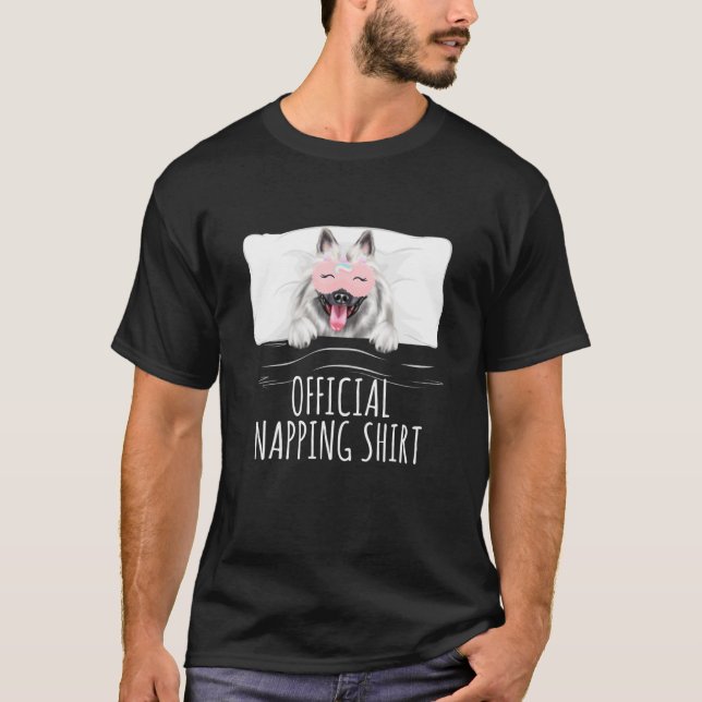 Camiseta Guarda Oficial de Keeshond Unicorn (Frente)